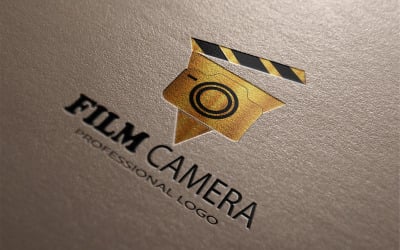 Modèle de logo de caméra de film
