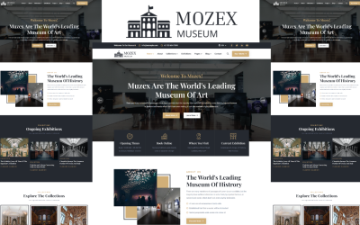 Mozex - HTML5 шаблон музею та художників