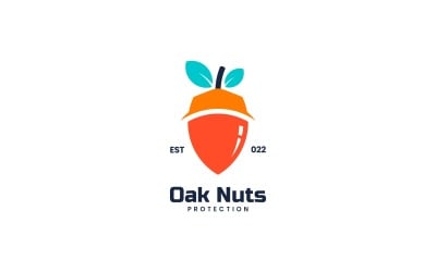 Oak Nuts Simple Logo Style