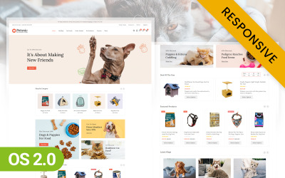 Petsnic - Pets Store Shopify 2.0 Адаптивна тема