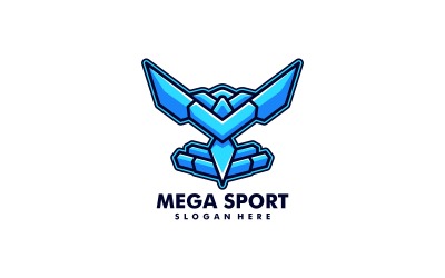 Простий логотип талісмана Mega Sport