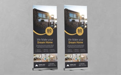 Real Estate Agency Roll-up Banner PSD Templates