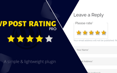 WP Post Rating Pro – systém hodnocení příspěvků pro WordPress