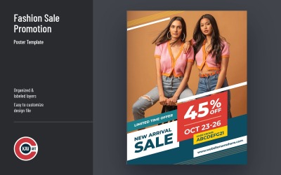 Mode Sale Promotion Poster Vorlage