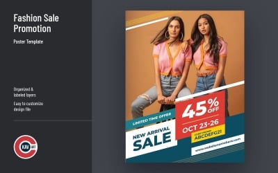 Modèle d&amp;#39;Affiche de promotion de vente de mode