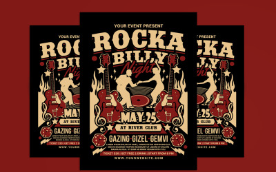 Rockabilly Music Night Flyer