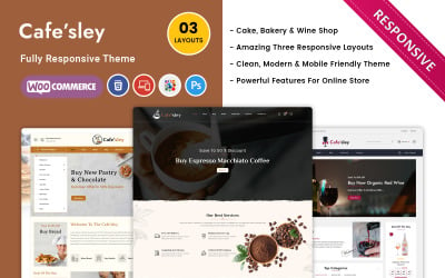 Cafesley — motyw Woocommerce do kawiarni, baru i restauracji