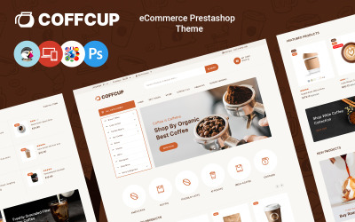 CoffCup - шаблон PrestaShop для магазина кофе, напитков и безалкогольных напитков