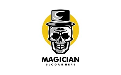 Magician Skull Enkel logotyp