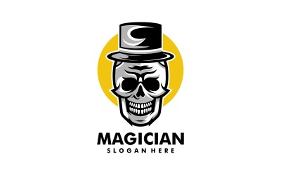 Magician Skull Simple Logó
