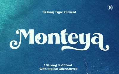 Monteya - Serif-lettertypen weergeven