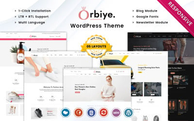 Orbiye - багатоцільовий мегамагазин Woocommerce тема