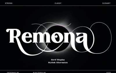 Remona - Exibir fontes tipográficas com serifa