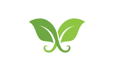 Leaf Green Logo Vector Nature Elements V11