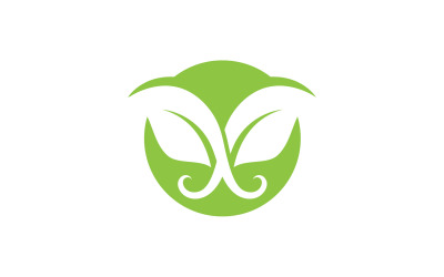 Leaf Green Logo Vector Nature Elements V26
