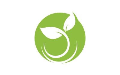 Leaf Green Logo Vector Nature Elements V28
