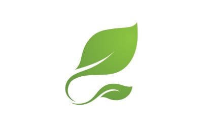 Leaf Green Logo Vector Nature Elements V4