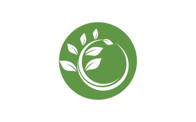 Foglia verde Logo Vector Nature Elements V30
