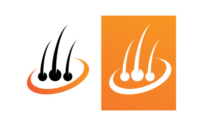 Haarpflege-Logo und Symbolvektor V11