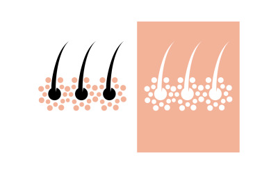 Haarpflege-Logo und Symbolvektor V16