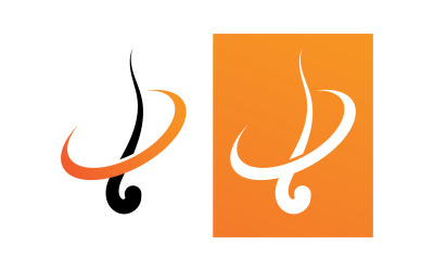Haarpflege-Logo und Symbolvektor V1