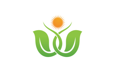 Leaf Green Logo Vector Nature Elements V40