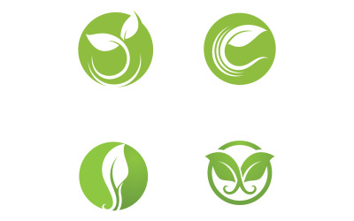 Leaf Green Logo Vector Nature Elements V48