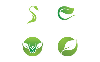 Leaf Green Logo Vector Nature Elements V50