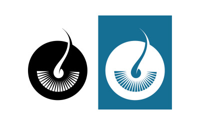 Logo de soins capillaires et vecteur de symbole V15