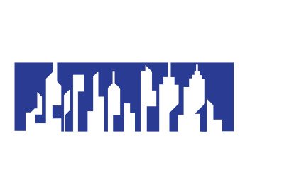 Modernes Stadtgebäude Home Logo Vector V16