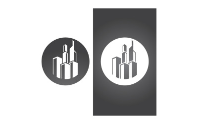 Modernes Stadtgebäude Home Logo Vector V18