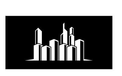 Современное городское здание Home Logo Vector V12