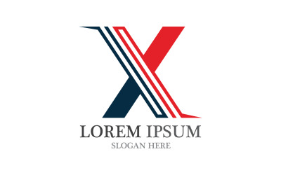 X letter Logo Business Vector Cross V19