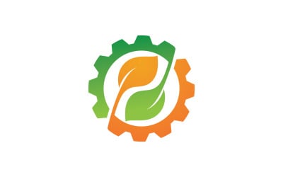 Eco foglia verde energia Logo Vector V5