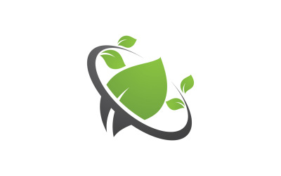 Eco Leaf Green Energy Logo Vector V4
