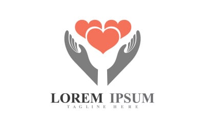 Hand Care Help Logo And Symbol Vector V8