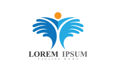 Kézápolás Súgó Logo és Szimbólum Vector V7