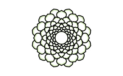 Mandala Flower Vector Elements Design V6
