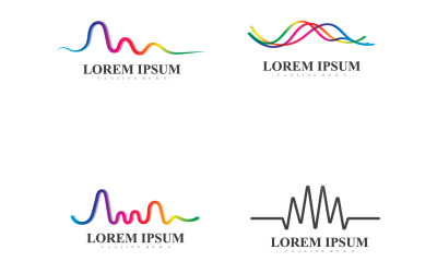 Sound Wave Music Equalizer Logo Vector V37