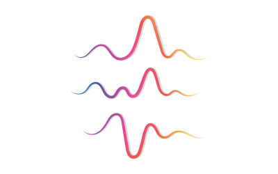 Sound Wave Music Equalizer Logo Vector V38