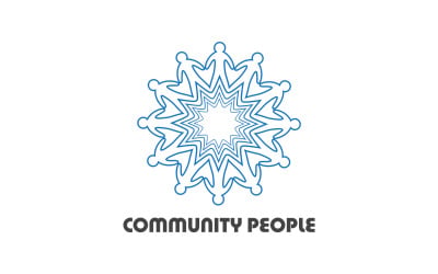 Creative People Team Group Community Logo V11