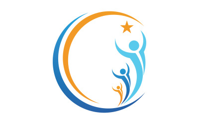 Creative People Team Group Community Logo V6