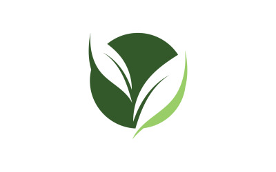 Eco foglia verde energia Logo Vector V31