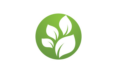 Eco foglia verde energia Logo Vector V32