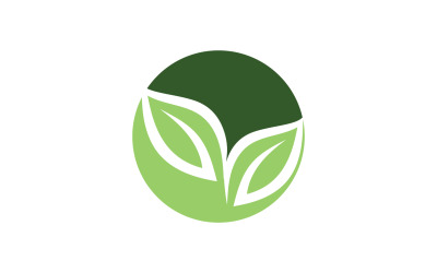 Eco foglia verde energia Logo Vector V34