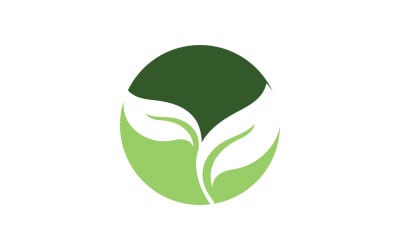 Eco foglia verde energia Logo Vector V35