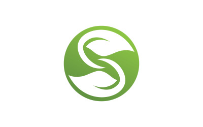 Eco foglia verde energia Logo Vector V37