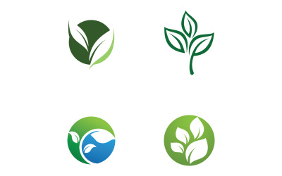 Eco foglia verde energia Logo Vector V50