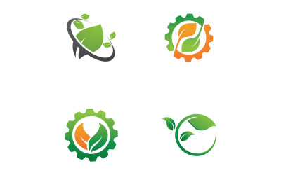 Eco Leaf Green Energy Logo Vector V48