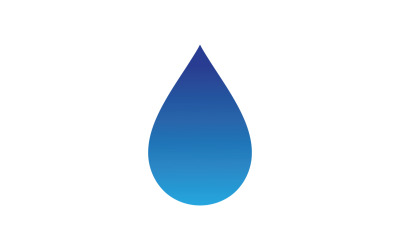 Goccia d&amp;#39;acqua Natura Logo Vector V6